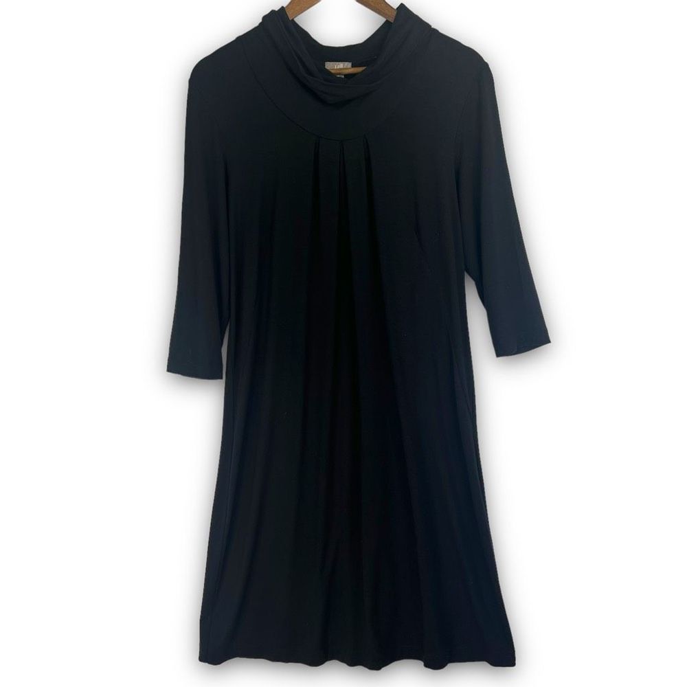 J.Jill Long‎ Sleeve Knee Length Stretch Pullover Cowl Neck Dress Small